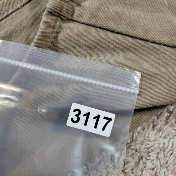 Vintage Lee Denim Shorts Jorts Womens 18W Brown Stretch Waist Zip Fly Fade - Picture 8 of 8